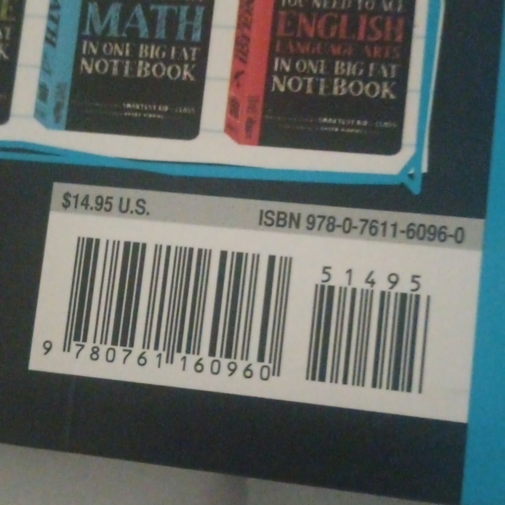Black and Blue Math Notebook - Picture 7 of 7